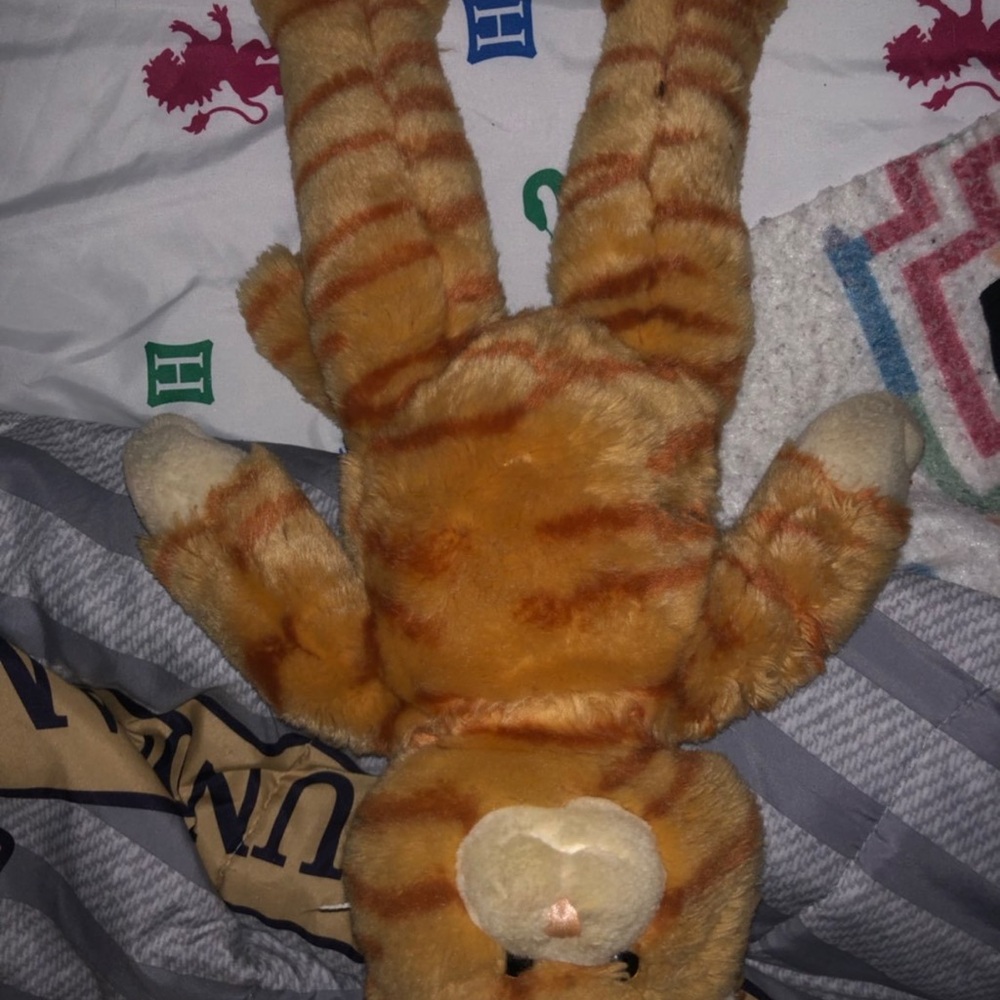BuildABear Striped Orange Plush Toy